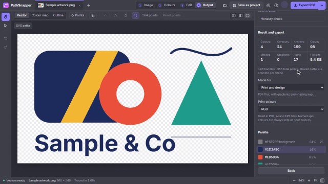 Output export poster